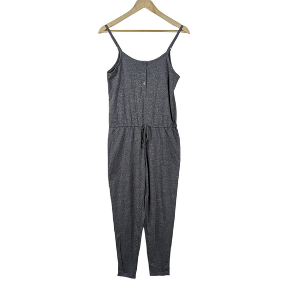 Dreamr Pink Victorias Secret Jumpsuit Small Heather Gray Drawstring Waist - Picture 1 of 12